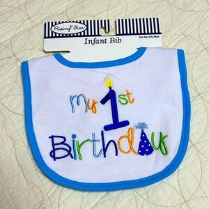 NWT First Birthday bib